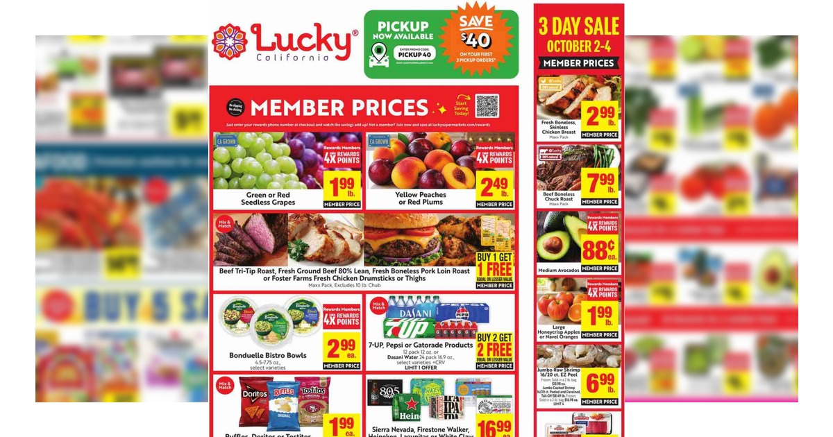 Lucky Supermarkets Weekly Ad (9/30/26 – 10/6/26) Flyer Preview