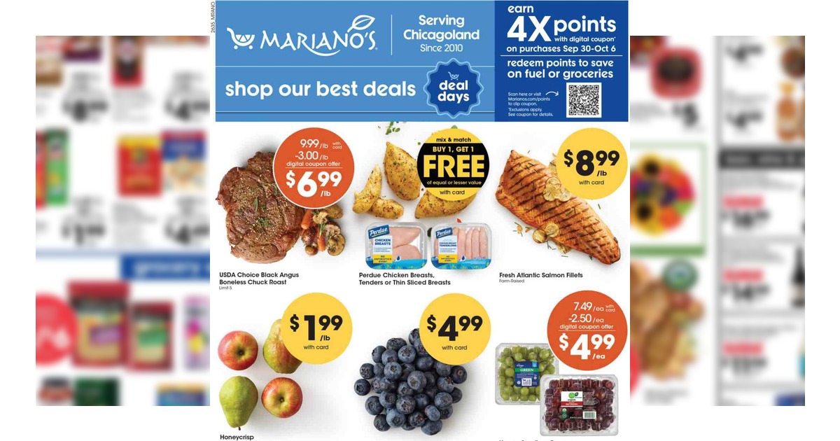 Mariano’s Weekly (9/30/26 – 10/6/26) Early Ad Preview