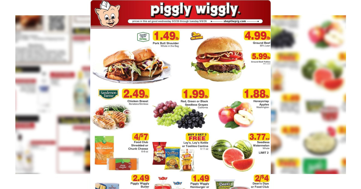 Piggly Wiggly Weekly (9/2/26 – 9/8/26) Ad Preview