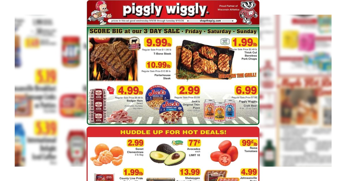 Piggly Wiggly Weekly (9/9/26 – 9/15/26) Ad Preview