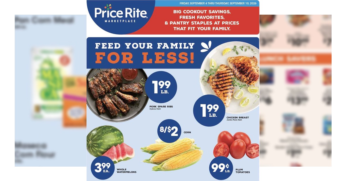 Price Rite Flyer (9/4/26– 9/10/26) Weekly Ad Circular Preview