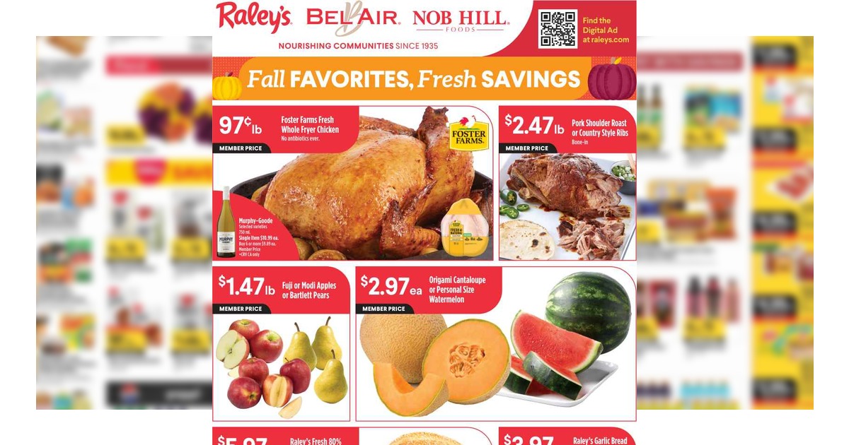 Raley’s Weekly Ad (9/23/26 – 9/29/26) Preview