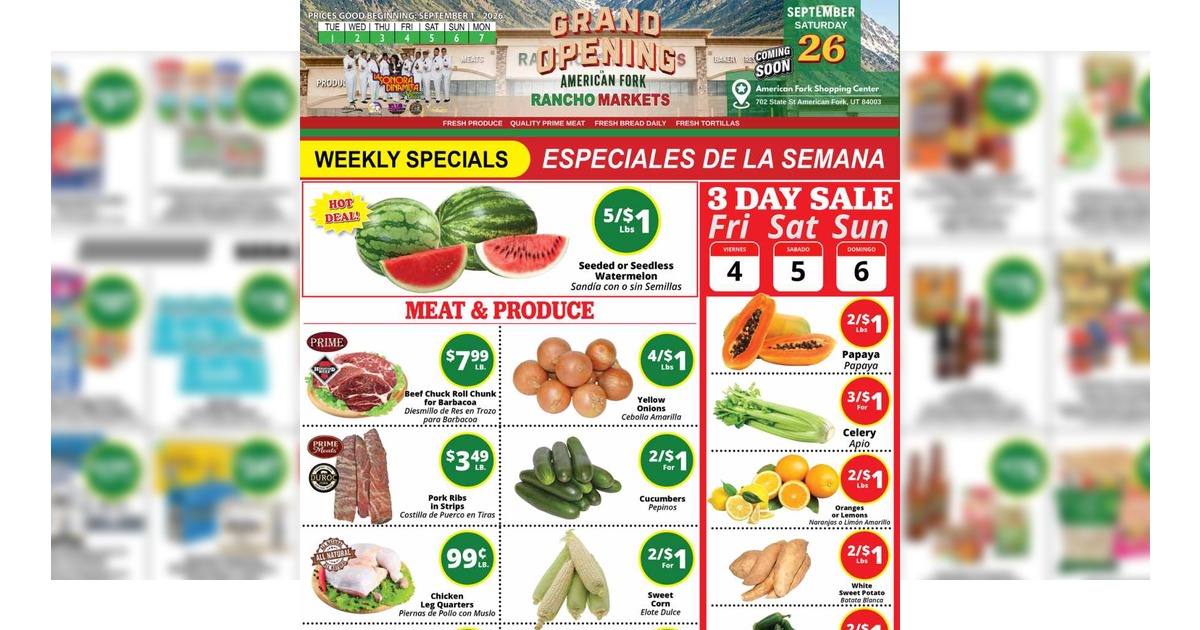 Rancho Markets Weekly Ad (9/1/26 - 9/7/26)