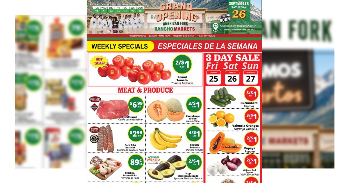 Rancho Markets Weekly Ad (9/22/26 - 9/28/26)
