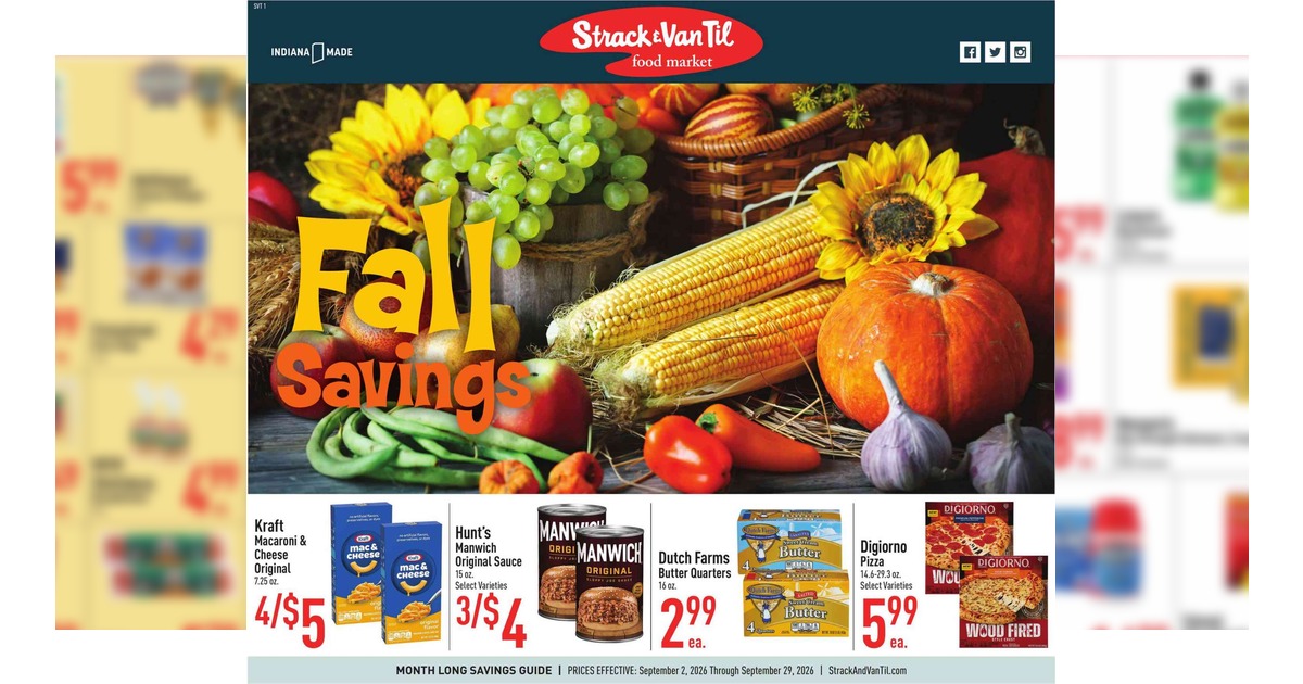 Strack and Van Til September Ad (9/2/26 – 9/29/26) Preview