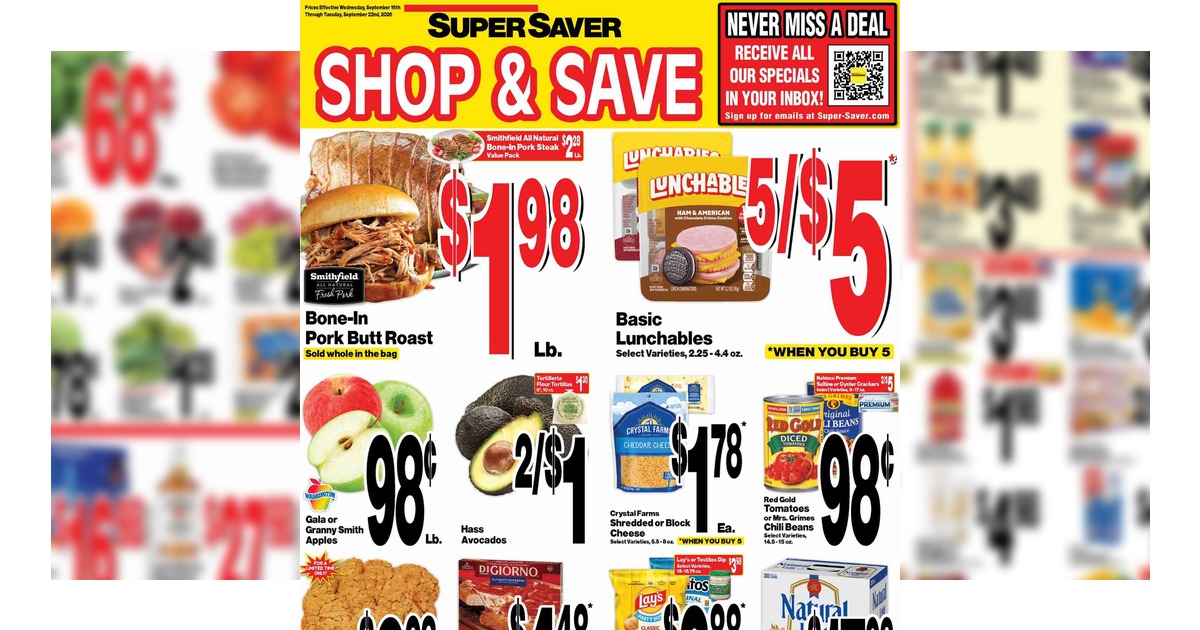 Super Saver Weekly Ad (9/16/26 – 9/22/26) Preview