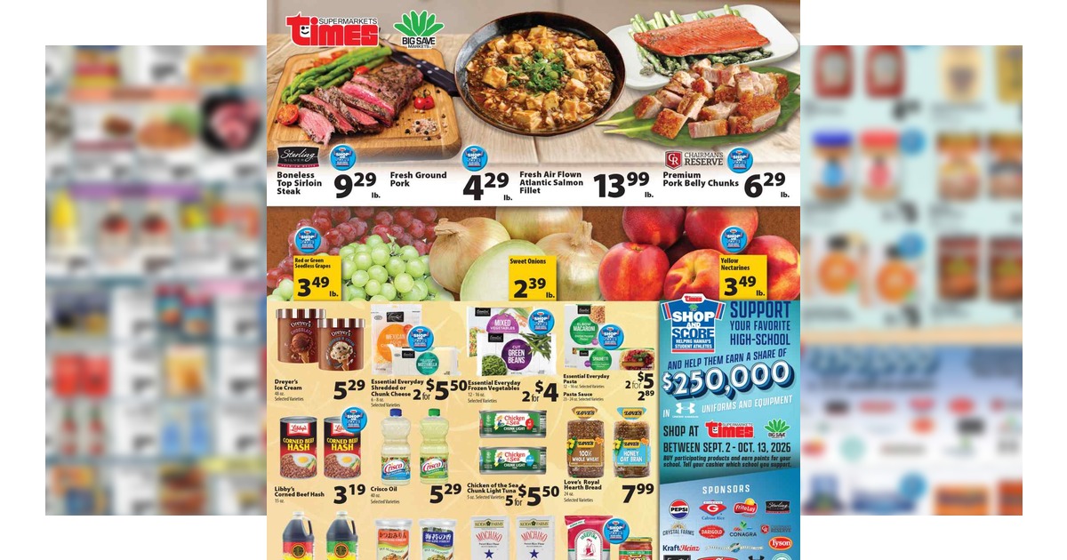 Times Supermarkets Weekly Ad (9/16/26 – 9/22/26) Preview