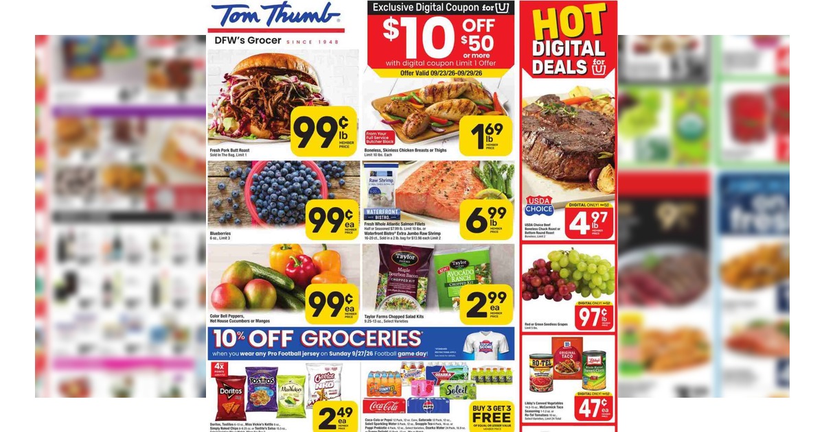 Tom Thumb Weekly Ad (9/23/26 – 9/29/26) Early Ad Preview