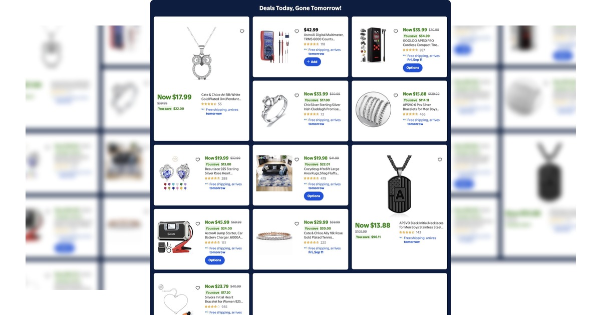 Walmart Weekly Ad (9/9/26) 1-Day Flash Deals