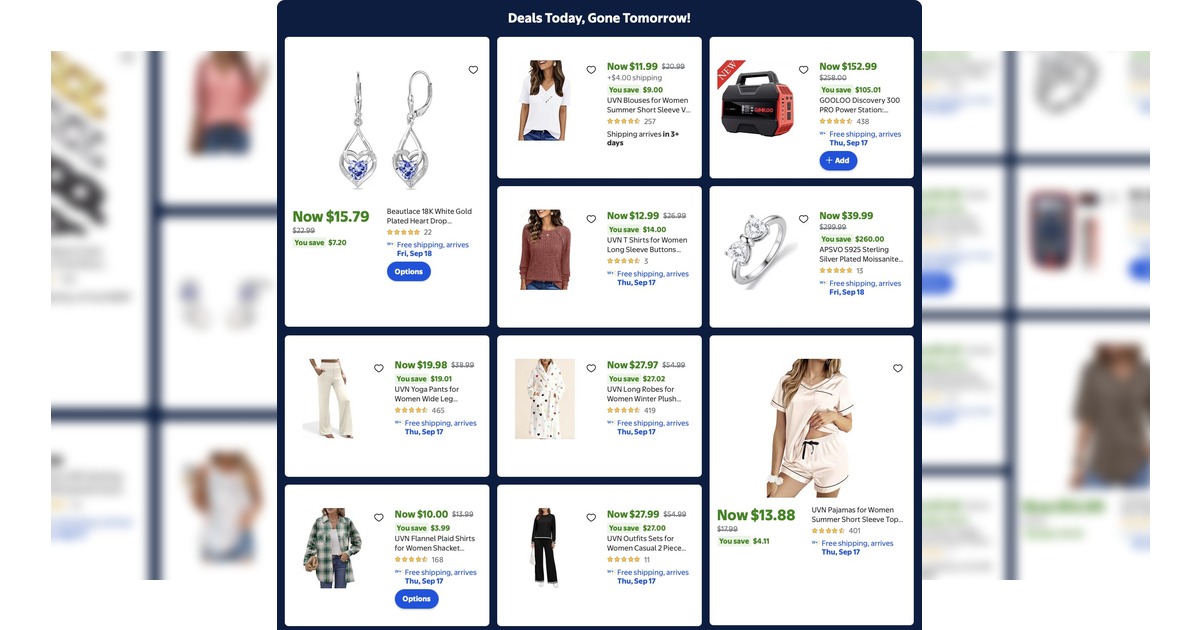 Walmart Weekly Ad (9/15/26) 1-Day Flash Deals