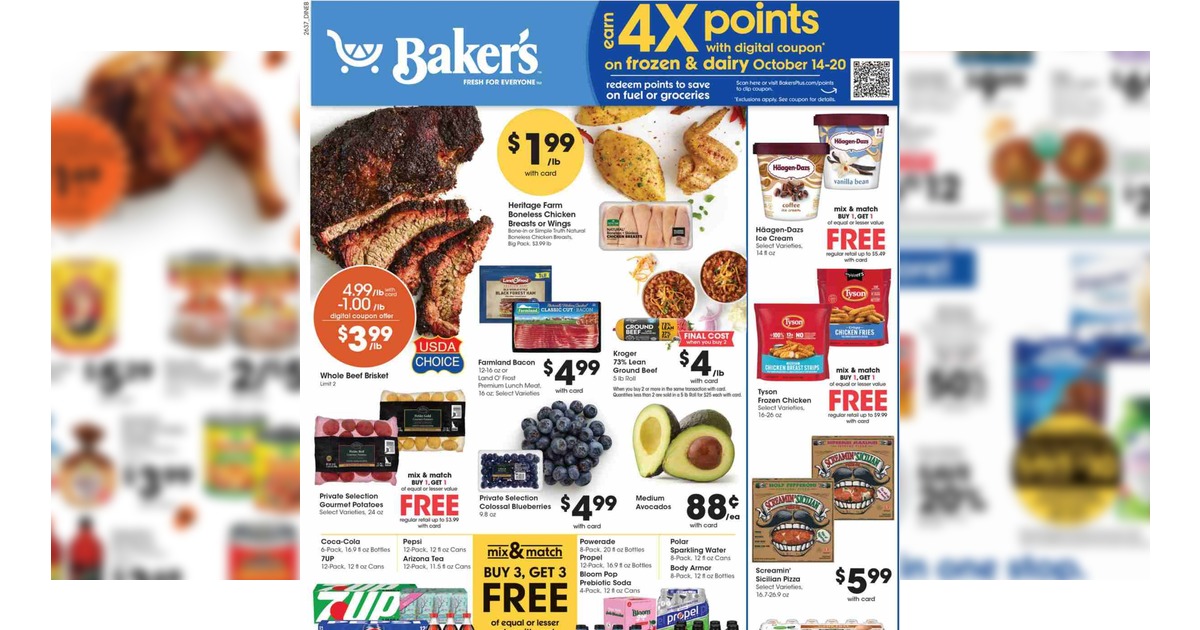 Baker's Weekly Ad (10/14/26 – 10/20/26) Preview