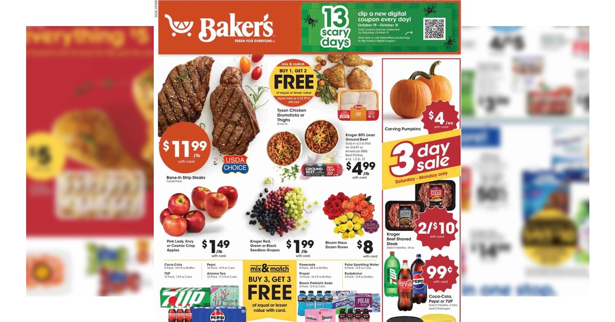 Baker's Weekly Ad (10/21/26 – 10/27/26) Preview