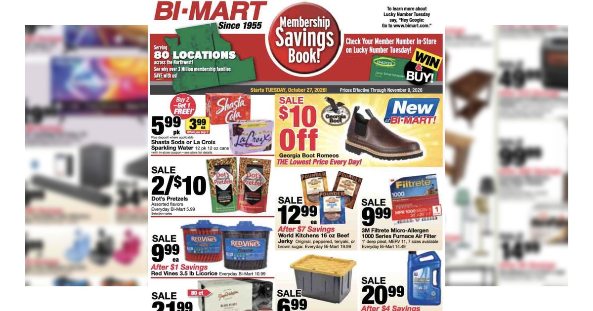 Bi Mart Weekly Ad (10/27/26 - 11/9/26) Preview!