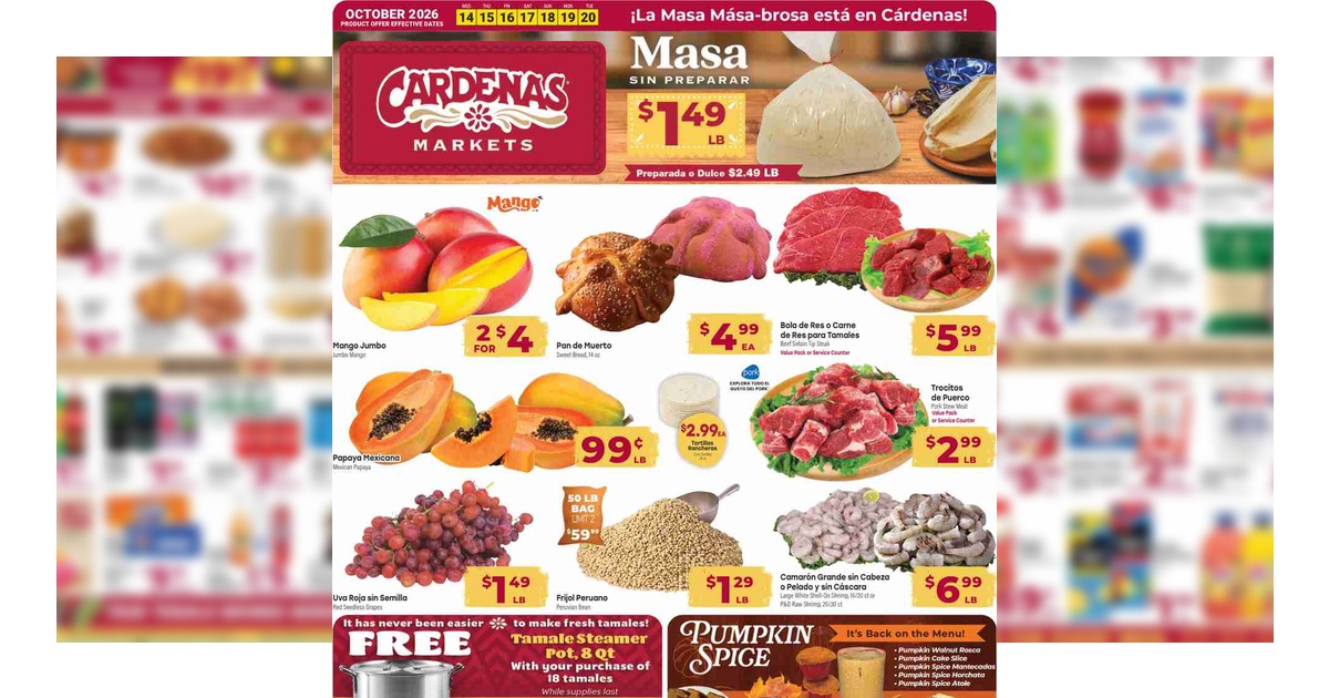 Cardenas Weekly Ad (10/14/26 – 10/20/26) Preview