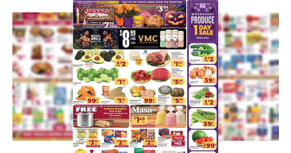 Cardenas Weekly Ad (10/28/26 – 11/3/26) Preview