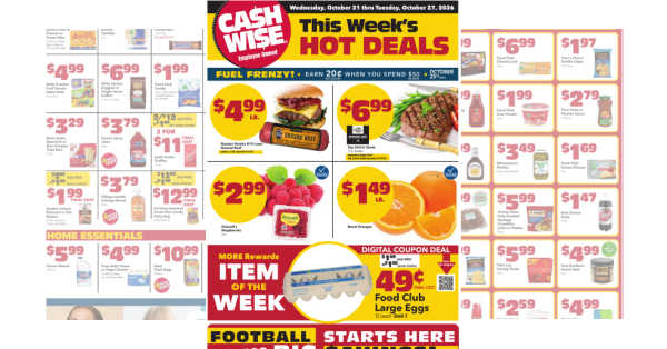 Cash Wise Weekly (10/21/26 – 10/27/26)