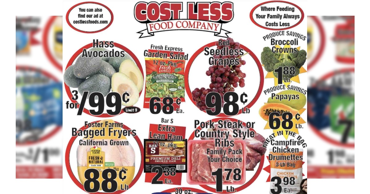 Cost Less Food Weekly Ad (10/7/26 – 10/13/26) Preview
