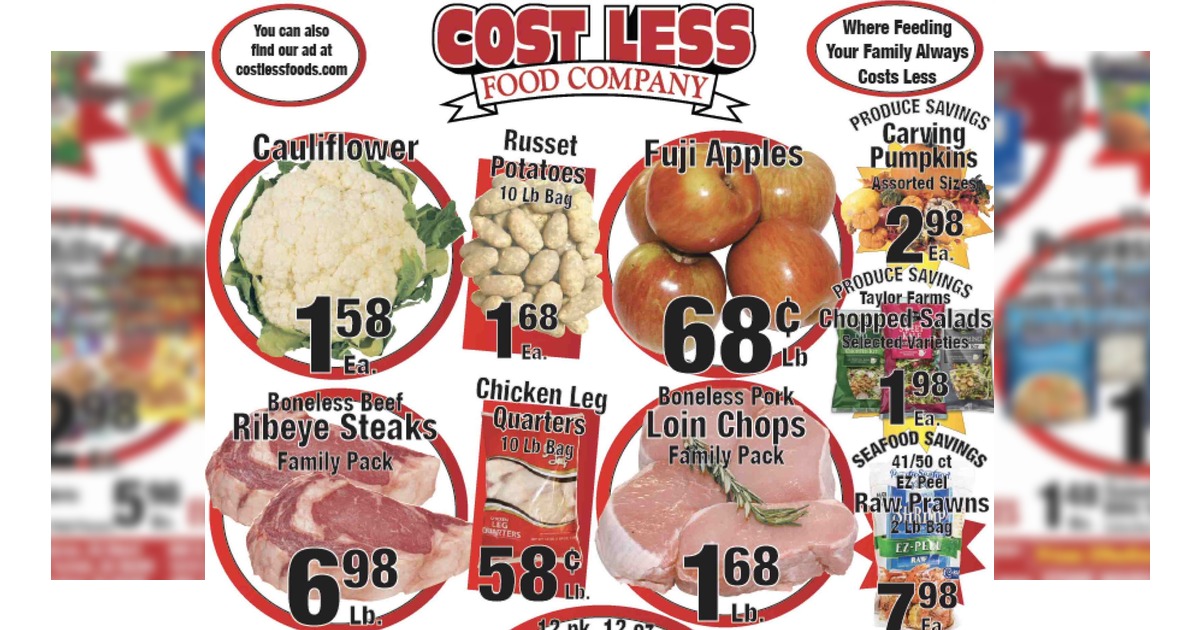 Cost Less Food Weekly Ad (10/14/26 – 10/20/26) Preview