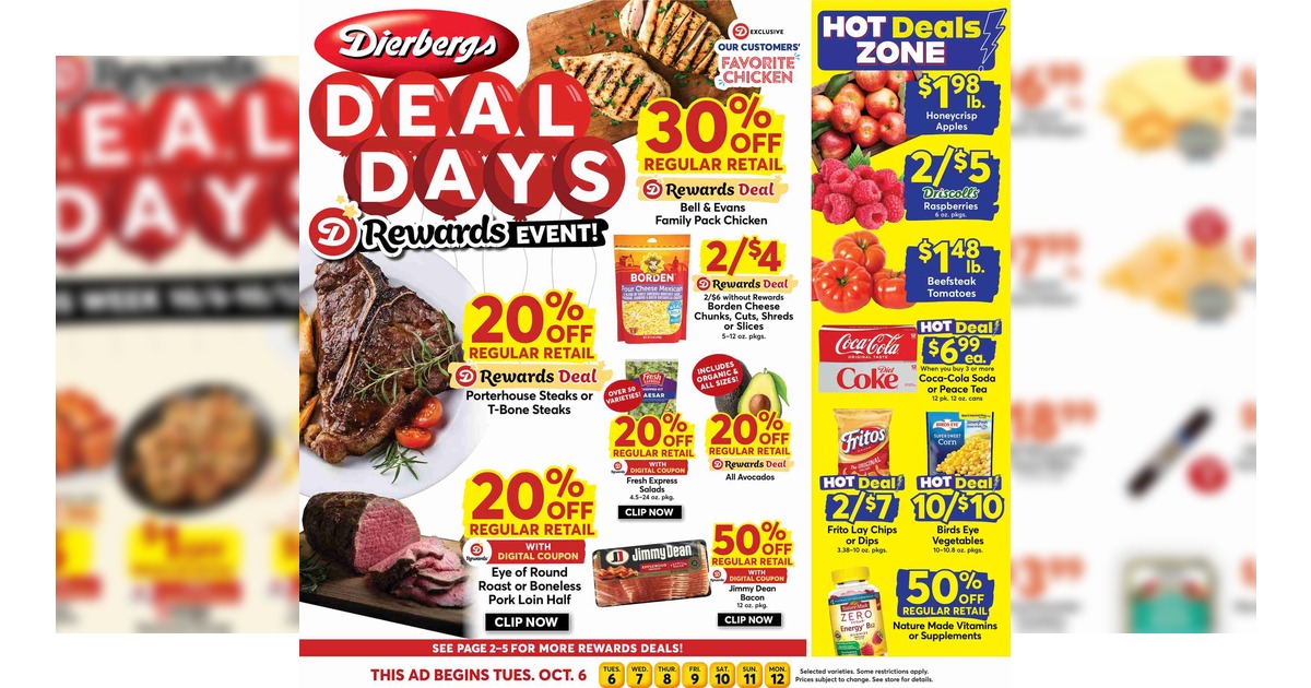 Dierbergs Weekly Flyer (10/6/26 - 10/12/26) Ad Preview