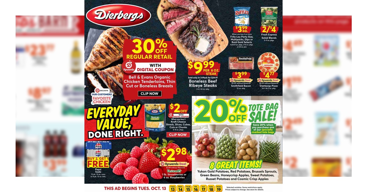 Dierbergs Weekly Flyer (10/13/26 - 10/19/26) Ad Preview