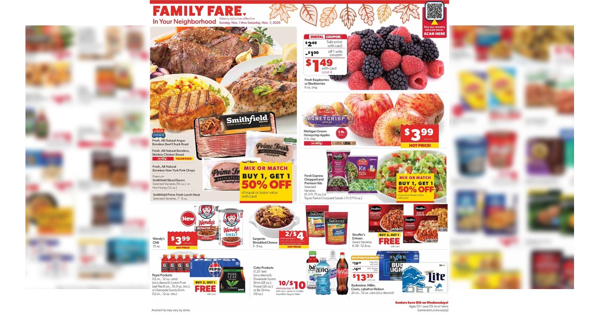 Family Fare Ad (11/1/26 - 11/7/26) Weekly Ad Preview