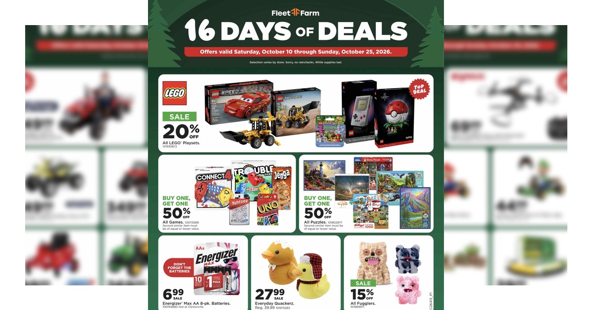 Fleet Farm Weekly Ad (10/10/26 - 10/25/26) Preview!