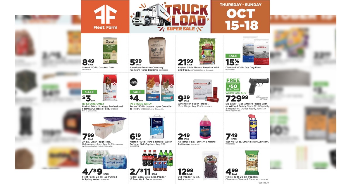 Fleet Farm Weekly Ad (10/15/26 - 10/18/26) Preview!