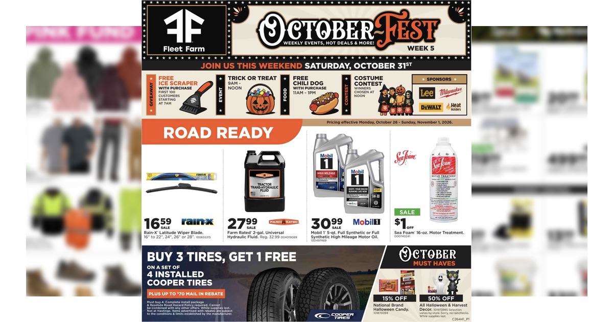 Fleet Farm Weekly Ad (10/26/26 - 11/1/26) Preview!
