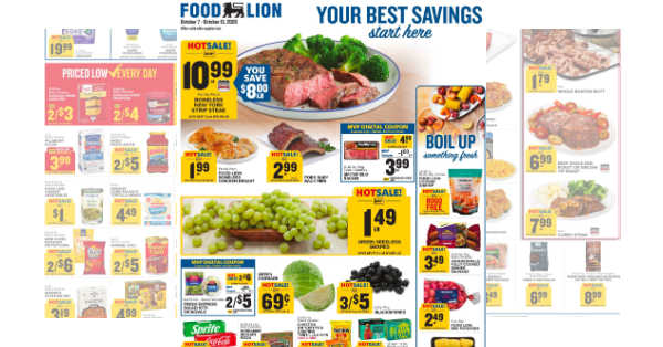 Food Lion Weekly Ad (10/7/26 – 10/13/26)