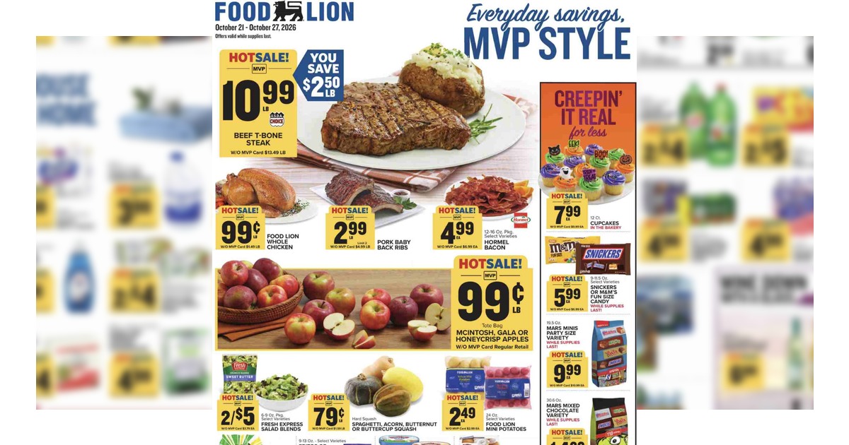 Food Lion Weekly Ad (10/21/26 – 10/27/26) Early Ad Preview