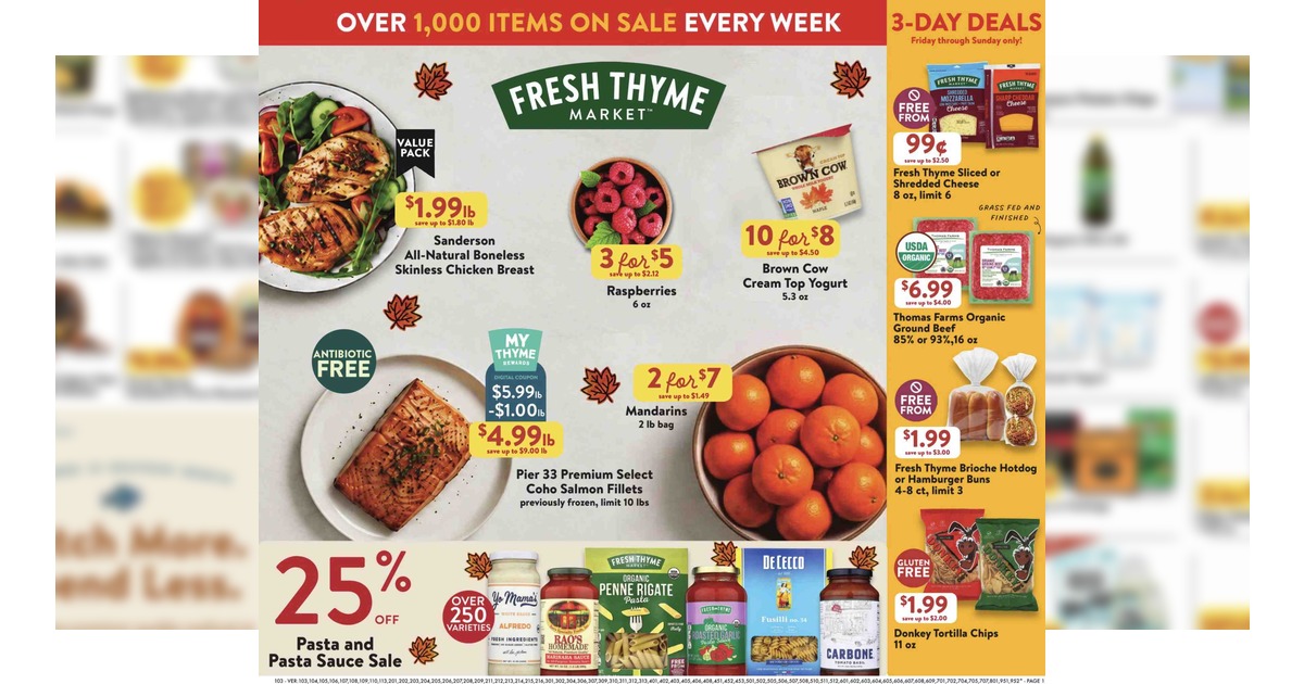 Fresh Thyme Weekly Ad (10/7/26 – 10/13/26) Preview
