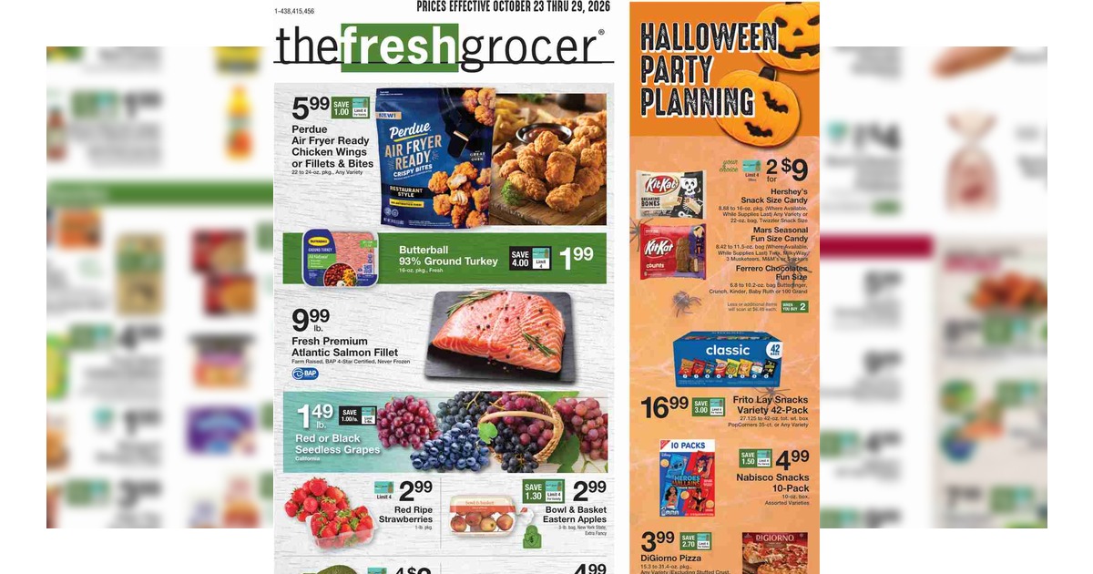 The Fresh Grocer Weekly Ad (10/23/26– 10/29/26) Preview