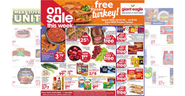 Giant Eagle Weekly (10/29/26 - 11/4/26)
