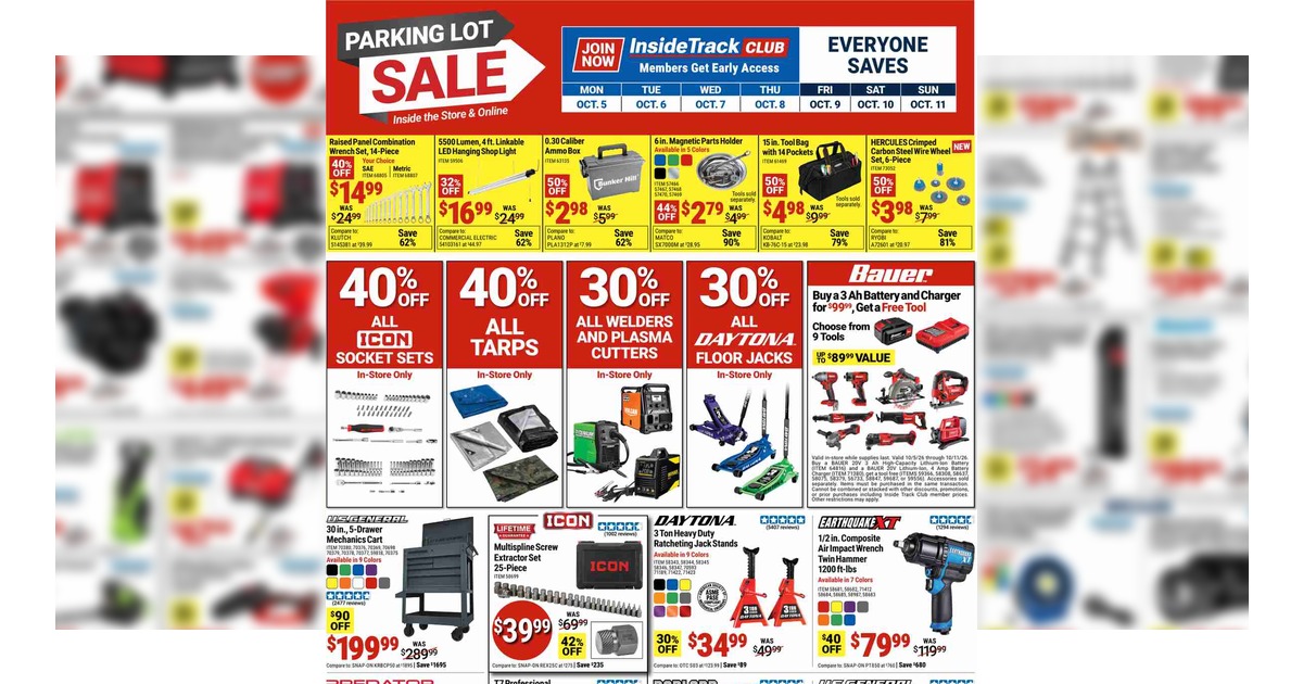 Harbor Freight Weekly Flyer (10/5/26 – 10/11/26) Sales Preview!