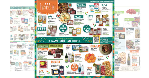 Heinen's Weekly (10/14/26 – 10/20/26)