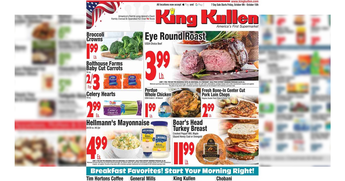 King Kullen Circular (10/9/26– 10/15/26) Weekly Ad