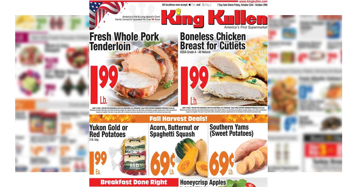 King Kullen Circular (10/23/26– 10/29/26) Weekly Ad
