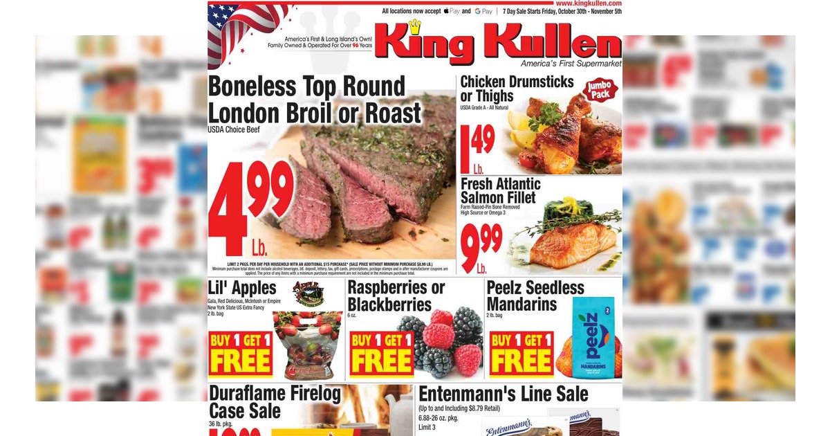 King Kullen Circular (10/30/26– 11/5/26) Weekly Ad