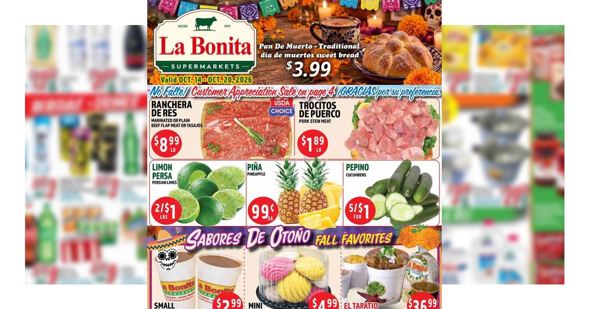 La Bonita Weekly Ad (10/14/26 – 10/20/26) Preview