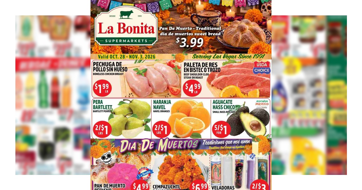 La Bonita Weekly Ad (10/28/26 – 11/3/26) Preview