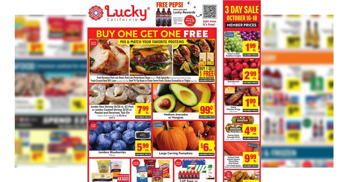 Lucky Supermarkets Weekly Ad (10/14/26 – 10/20/26) Flyer Preview