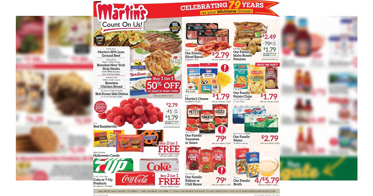 Martin’s Weekly Ad (10/11/26 – 10/17/26) Preview