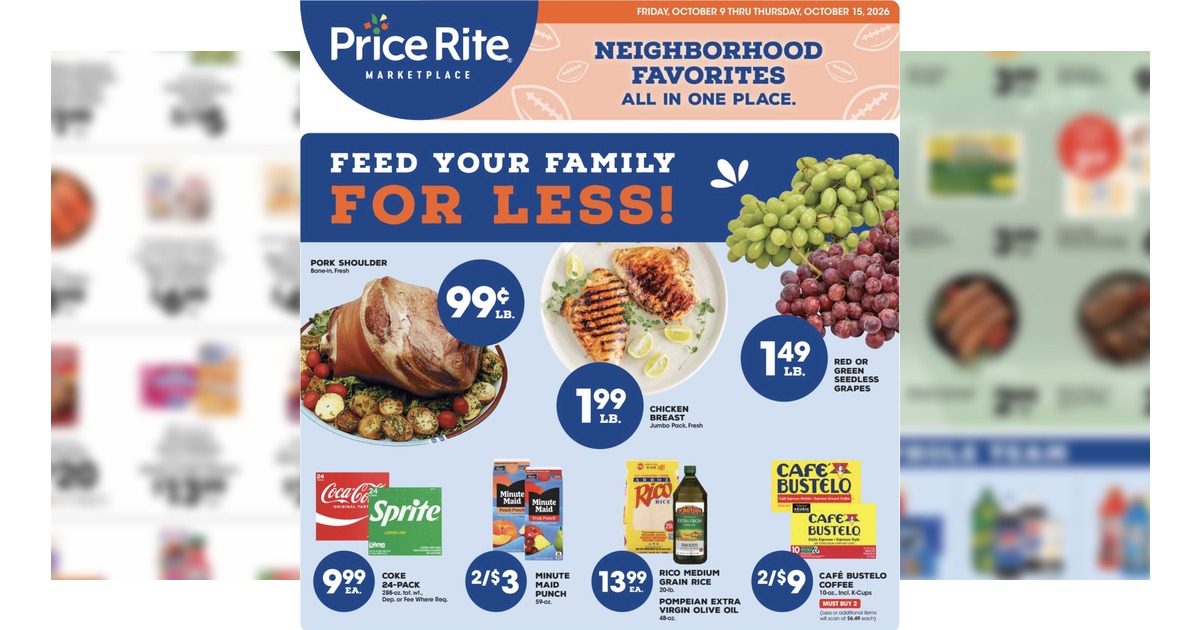 Price Rite Flyer (10/9/26– 10/15/26) Weekly Ad Circular Preview