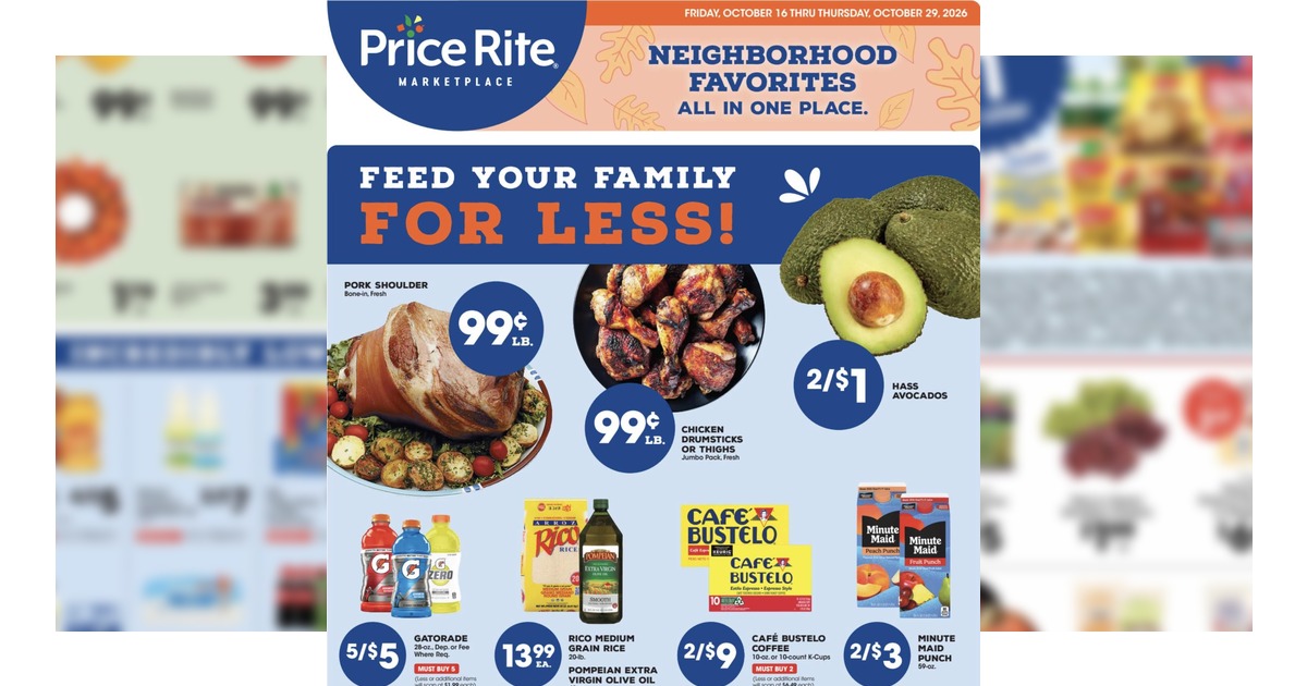 Price Rite Flyer (10/16/26– 10/29/26) Weekly Ad Circular Preview