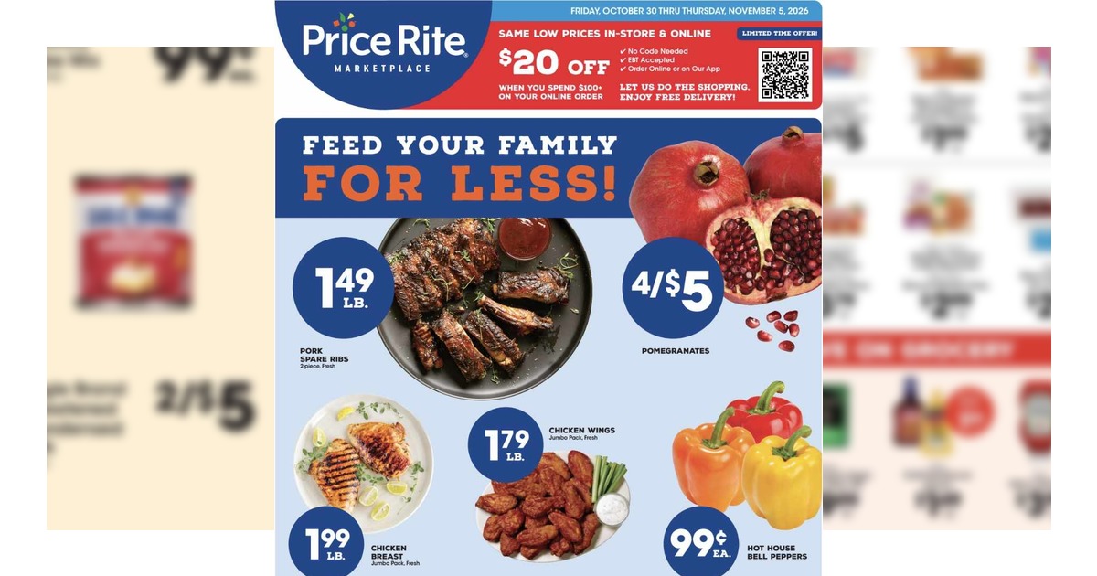 Price Rite Flyer (10/30/26– 11/5/26) Weekly Ad Circular Preview