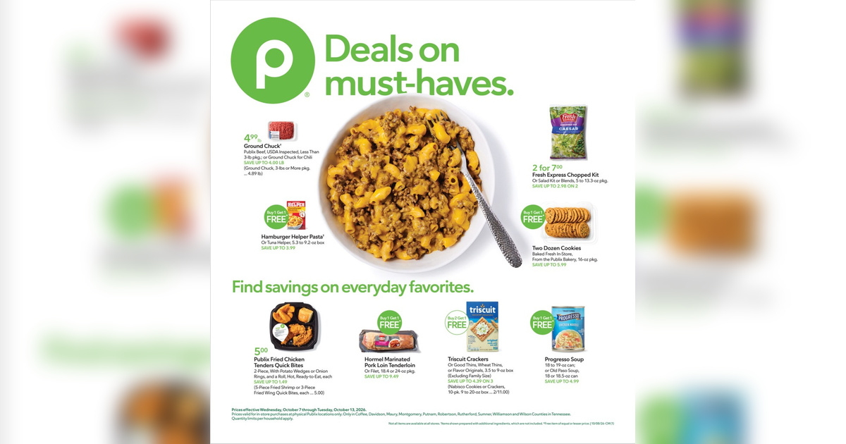 Publix Weekly Ad (10/7/26 - 10/13/26) Sneak Peek Preview