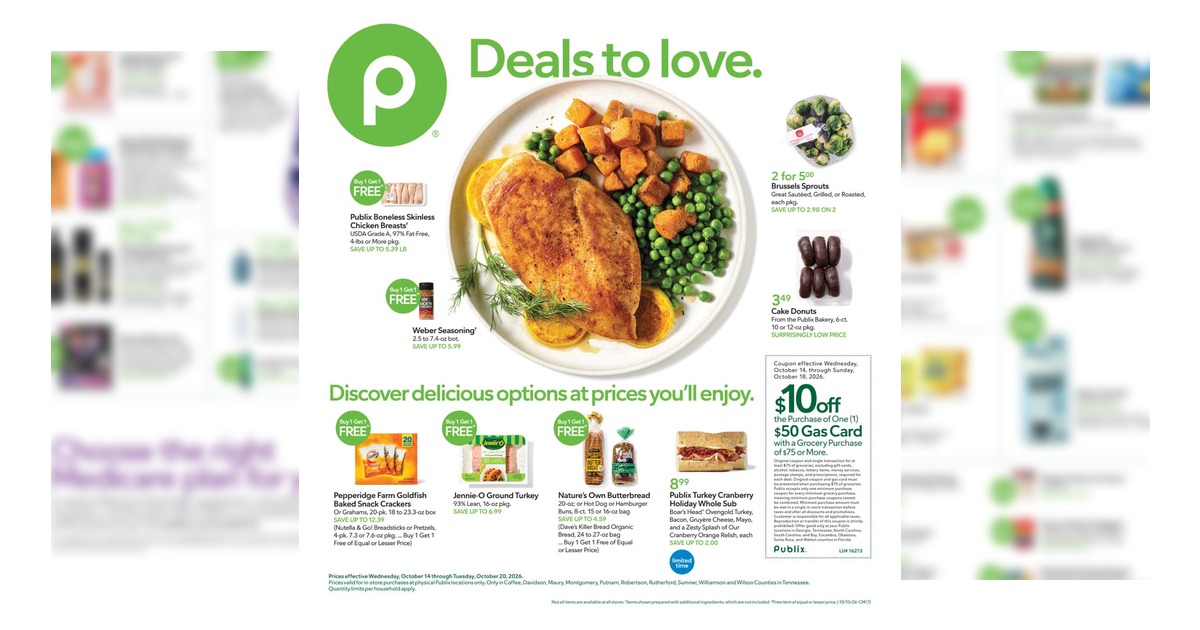 Publix Weekly Ad (10/14/26 - 10/20/26) Sneak Peek Preview