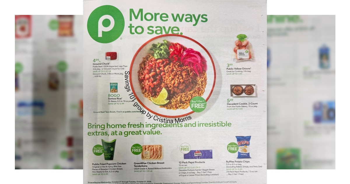 Publix Weekly Ad (10/21/26 - 10/27/26) Sneak Peek Preview