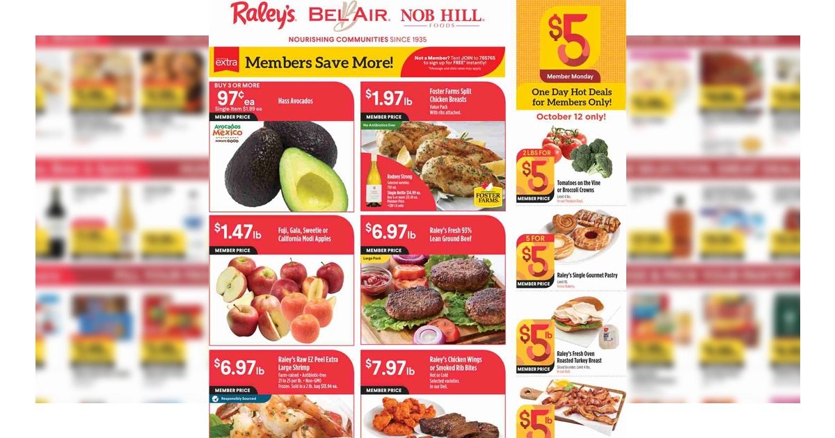 Raley’s Weekly Ad (10/7/26 – 10/13/26) Preview