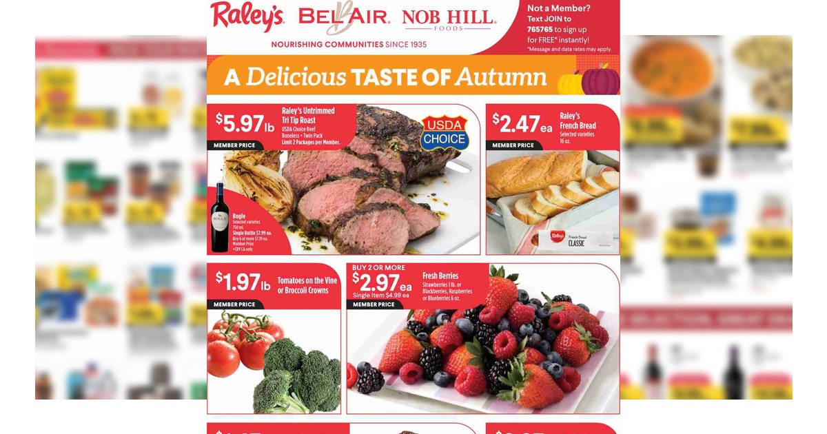 Raley’s Weekly Ad (10/14/26 – 10/20/26) Preview